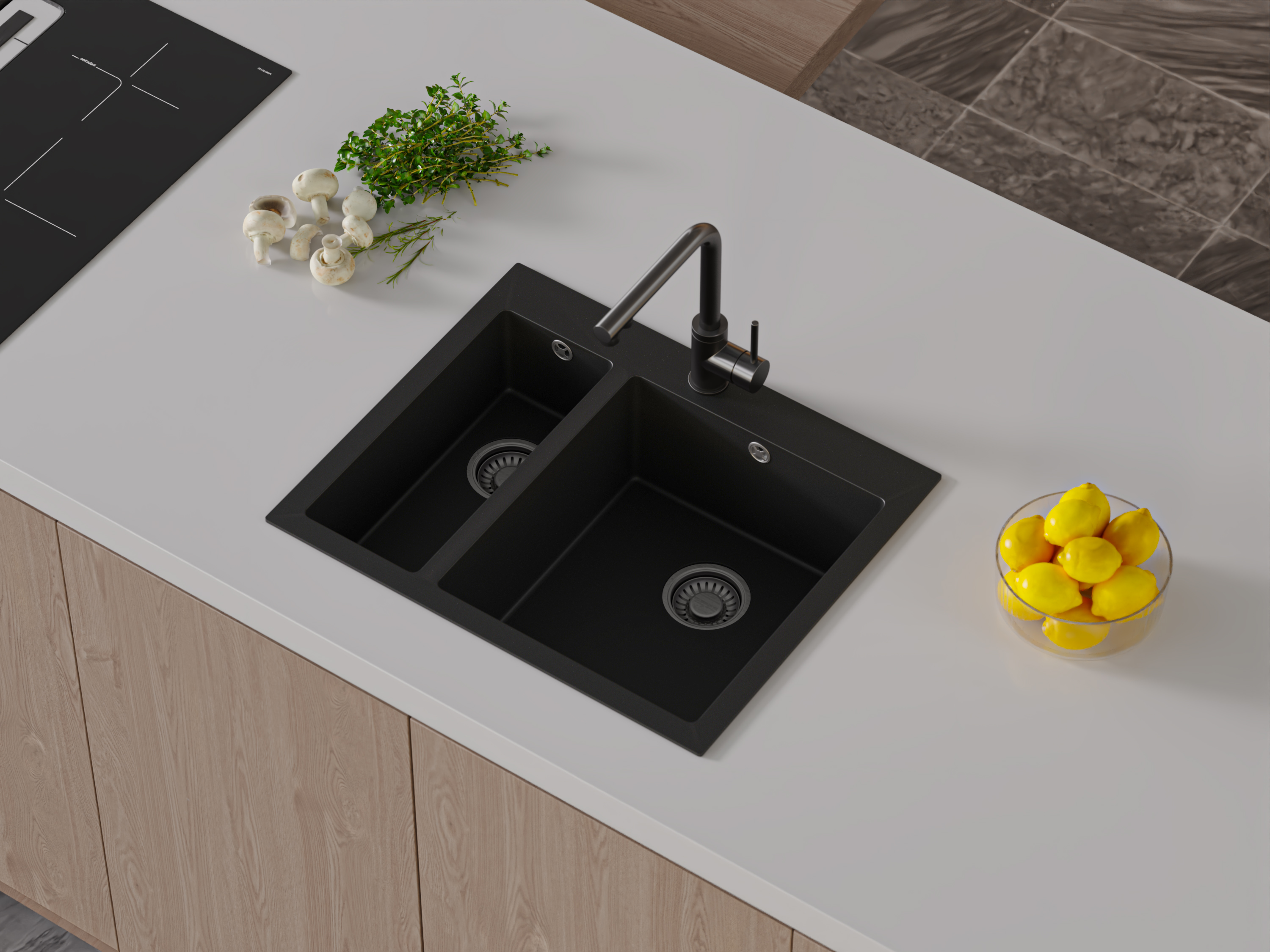 Aspendos Granit Eviye,www.blackstoneeviye.com